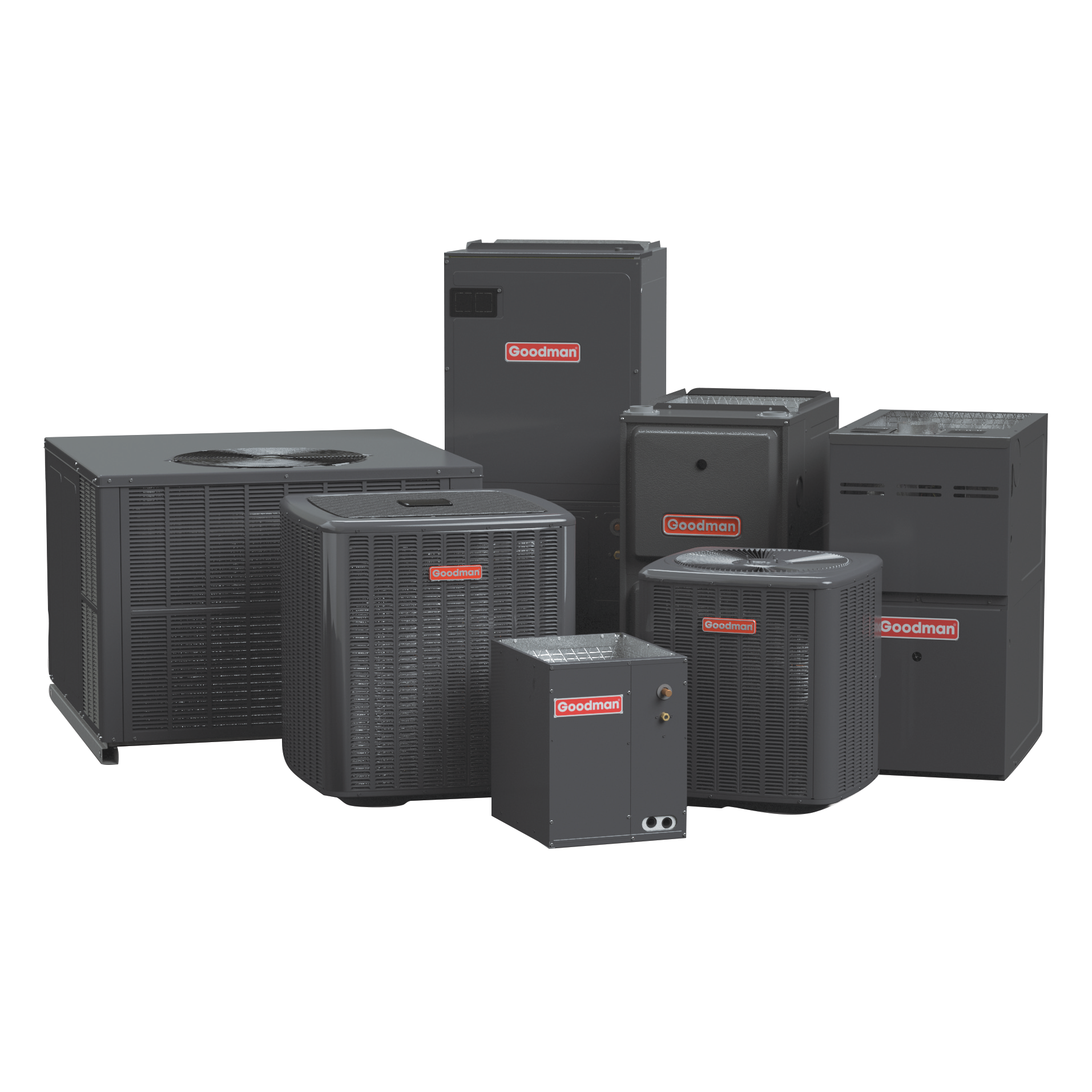 Goodman HVAC Units, AC, Air conditioned, heating,